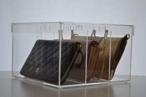 Exhibidor de Bolsos de Acrílico Transparente Personalizado 2025, Moderno Exhibidor de Bolsos de Perspex para Uso en Centros Comerciales, Protección de Fábrica - Product Image 2