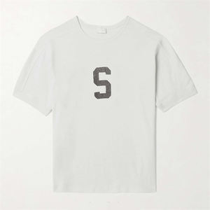 T-shirts en coton pour hommes T-shirts lourds et surdimensionnés avec logo imprimé personnalisé T-shirts amples et de couleur unie pour hommes - Product Image 3