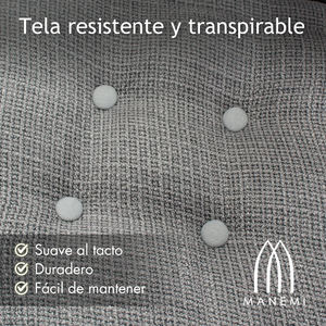 4 Cojines Individuales para Sofá de Jardín, 80x60 cm, Asiento 50x60 cm, Respaldo 12 cm de Grosor, Duraderos para Uso en Exteriores - Product Image 4