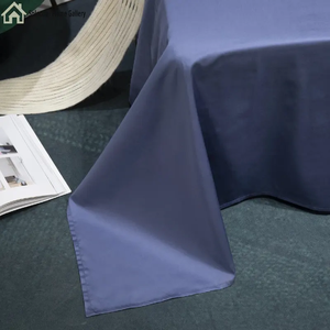 Ensemble de draps de lit en coton de luxe écologique bonne qualité longue agrafe literie simple colorée - Product Image 6