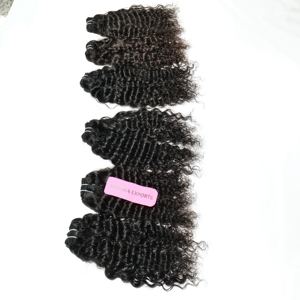 Machine indienne trame Temple vierge couleur naturelle trame de cheveux pour femmes noir cuticule aligné Double vente en gros pas cher cheveux humains - Product Image 3