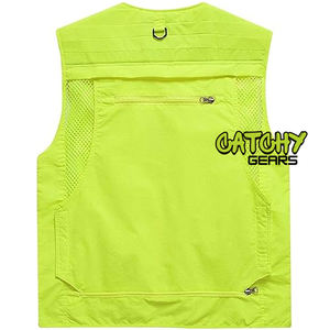 Gilet utilitaire en nylon multifonctionnel décontracté pour l'automne respirant et coupe-vent pour les sports de plein air chasse pêche - Product Image 2