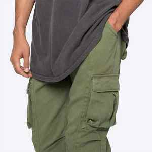 Pantalones de correr personalizados para hombre de peso medio con estilo de alta calidad para ropa informal estilo urbano patrón recto lavado de colores personalizable - Product Image 5