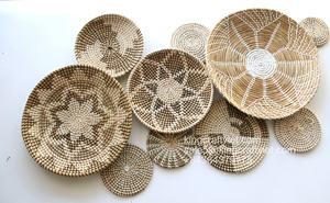 Panier mural artisanal en jonc de mer Design d'intérieur décoratif par des artisans du Vietnam pour la décoration murale de la maison - Product Image 2