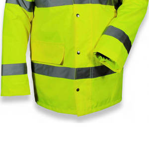 Chaqueta de Seguridad Impermeable Reflectante de Alta Visibilidad ANSI Clase 1 EN ISO Clase 1, Cortavientos de Seguridad para Trabajo para Hombre - Product Image 5
