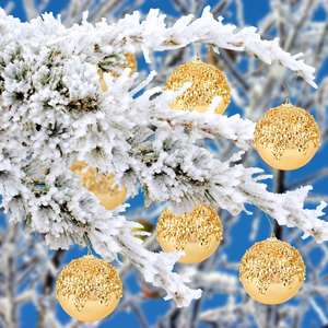 Factory Christmas sparkle Ball <b>Ornament</b> Open Filled Hanging Bauble Pendant For Wedding Festival Decoration - Product Image 4