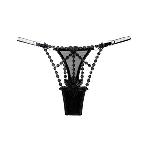 Perizoma Sexy Trasparente da <span class=keywords><strong>Donna</strong></span>, Ultra-Sottile con Ricamo Traforato Idrosolubile, Cinturino Sottile, Vita Bassa, T-Back <span class=keywords><strong>G</strong></span>-<span class=keywords><strong>String</strong></span> - Product Image 5