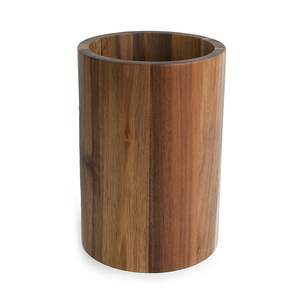 Soporte de cuchara de madera Accesorios para herramientas Reposapiés para cocinar Acacia Natural 4 agujeros Ranuras Corazón Cocina y restaurantes - Product Image 2
