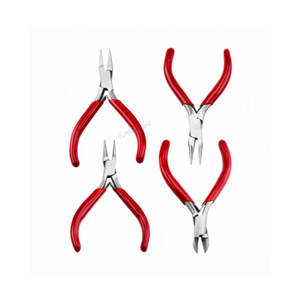 Juego de Mini Alicates de Acero Inoxidable de Alta Calidad, 4 Piezas, Herramientas para Hacer Joyas, Alicates Redondos, Planos, de Punta de Cadena y de Corte Lateral - Product Image 2