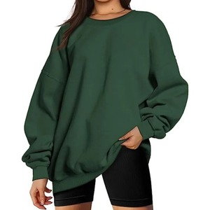 Nouveaux sweats respirants anti-rides surdimensionnés 100% coton biologique chemises décontractées Premium élégant femme sweats à capuche - Product Image 5