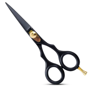 Ciseaux à cheveux à dents plates professionnels avec un design élégant Nouveaux ciseaux de coiffeur de beauté dotés d'une lame et d'une poignée en acier inoxydable - Product Image 5