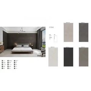 Azulejos de porcelana Vistaar grueso negro brillo 1200x2400mm 48x96in Foshan hecho a mano para interiores losas de mármol - Product Image 3