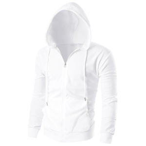 Sudadera con cremallera personalizada para hombre con logotipo bordado etiqueta impresión y personalización para ropa de gimnasio o uniformes de estilo callejero - Product Image 1