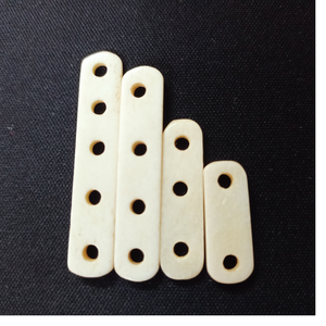 Perles d'écartement en os sur mesure avec 2 trous, 3 trous, 4 trous et 5 trous, idéales pour les créateurs de colliers et de bracelets à revendre - Product Image 1