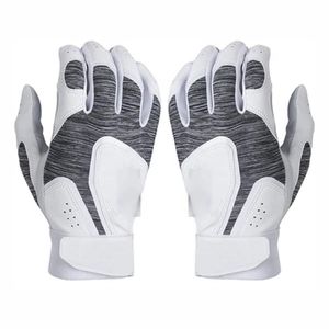 Guantes de bateo de béisbol personalizados de Palma de cuero genuino de nuevo diseño de alta calidad gancho de bucle/cierre a presión para entretenimiento de entrenamiento - Product Image 4