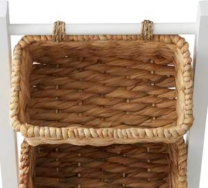 Organizadores de almacenamiento tejidos de compras principales para baño, cocina, lavandería, sala de estar cestas de almacenamiento de jacinto de agua - Product Image 6