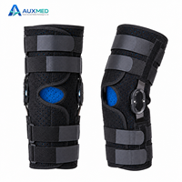Attelle de genou professionnelle en aluminium pliable, durable et légère, orthèse de soutien pour membre inférieur, fixation externe de la rotule