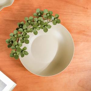 Bol de luxe fait main de 9 pouces avec fleurs en métal sans BPA article décoratif écologique pour la maison et le jardin pour une utilisation au restaurant - Product Image 5