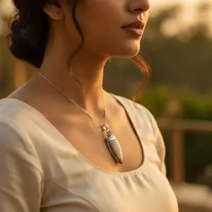 Collier pendentif en argent 925 avec pierre précieuse rubis, cadeau religieux pour femme, bijoux plaqués rhodium, pendentifs en or rose - Product Image 2