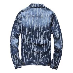 Veste en jean pour homme, style streetwear, 100% coton, sur mesure, vente en gros, mode décontractée - Product Image 3