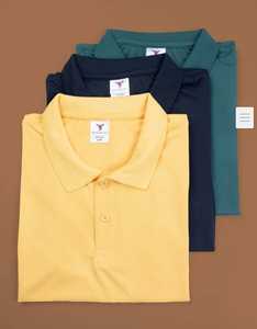 เสื้อยืดคอปกผู้ชายผ้าคอตตอนเนื้อดี ทรงหรูหรา ทันสมัย ไม่ยับ ติดกระดุม สีพื้น แขนสั้น มีไซส์ใหญ่ - Product Image 6