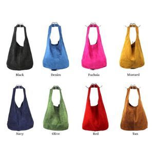 Bolso Hobo de gamuza marrón chocolate Bolso de cuero italiano hecho a mano, patrón personalizado y logotipo, bolso de hombro de lujo - Product Image 5