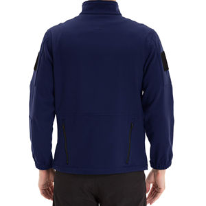 Veste Softshell d'hiver tendance pour homme avec capuche Veste Softshell enduite à col montant en tissu coupe-vent et respirant - Product Image 3