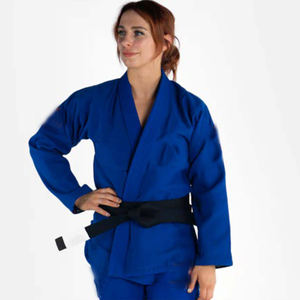 Custom Blue Martial Arts Gi Set Wrestling Training Uniform Heavy Duty Cotton Kimono Suit <b>Black</b> <b>Belt</b> Unisex <b>Stretch</b> - Product Image 6