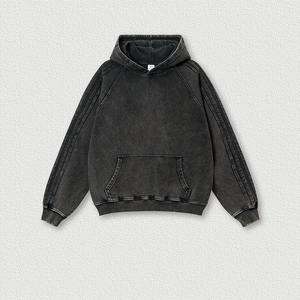 Sweat-shirts pour hommes en coton pur, style hip-hop, streetwear, lavage à l'acide, nouvelle arrivée, assurance commerciale - Product Image 1