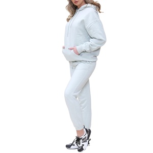 Pull à capuche en polaire de qualité supérieure et survêtements pour femmes Survêtement écologique en polaire épaisse personnalisé pour femmes - Product Image 6