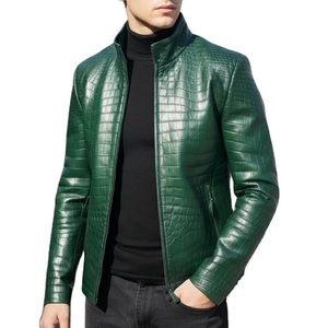 Dernier design de veste d'hiver en cuir grande taille en gros, disponible en différentes couleurs et tailles, vestes en cuir pour hommes avec faible MOQ - Product Image 2