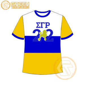 Vente en gros de t-shirt Sigma Gamma Rho pour femmes vêtements de sororité jersey de coton t-shirt respirant de haute qualité vêtements grecs pour femmes - Product Image 4