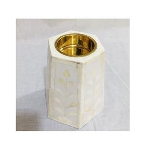 Support à bougie artisanal en nacre, support à bougie classique en nacre pour la décoration de la maison, support à bougie design pour la maison - Product Image 3