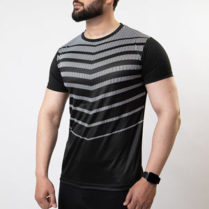 Camisetas de manga corta informales para hombre de calidad superior OEM impreso de bajo precio de poliéster/algodón apto para hombre - Product Image 4
