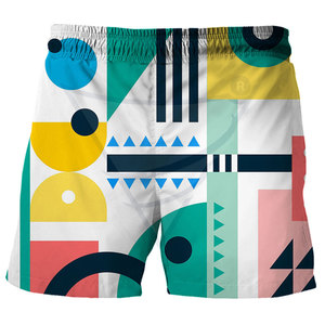 Pantalones Cortos de Lona Ligeros para Hombre, de Algodón/Poliéster, Sublimados, Talla Personalizada, Cierre Elástico en la Cintura, Novedad - Product Image 3