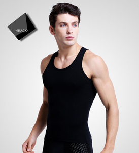 Camisetas transpirables sin mangas de algodón 100% informales para hombre con logotipo personalizado al por mayor, Camisetas interiores cómodas de color sólido - Product Image 5