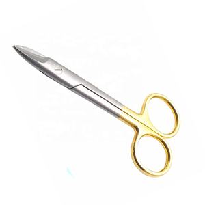 กรรไกรมงกุฎและปลอกคอ Bee Bee กรรไกรครึ่งทอง Tc 4.5" เครื่องสแตนเลสโลโก้ที่กําหนดเอง - Product Image 1