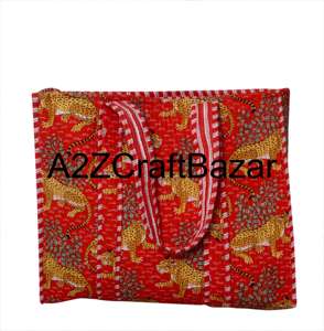 Bolsos de Mano Ecológicos Estilo Bohemio Indio, Bolsos de Mano de Algodón Hechos a Mano con Asas Largas Acolchadas para Mujer - Product Image 5