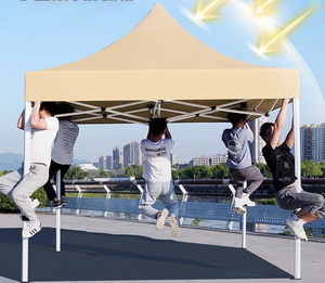 Tienda de campaña plegable de aluminio azul 10x10 de suministro de fábrica <span class=keywords><strong>para</strong></span> eventos al aire libre y ferias comerciales - Product Image 1