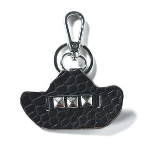 Porte-clés en cuir véritable, durable, artisanal, accessoire décoratif haut de gamme, impression typographique personnalisée, forme ovale - Product Image 4