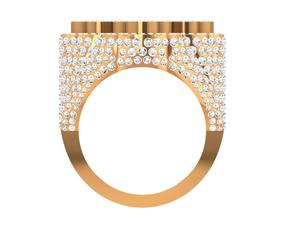 Vente chaude IGI certifié VVS diamant 925 bague de fiançailles en argent Sterling plaqué or Rose pavé réglage cadeau de mariage femmes - Product Image 3