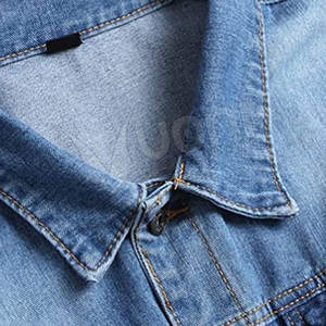 Chaqueta vaquera de algodón 100% de alta calidad para hombre, estilo informal transpirable para suministro de fábrica juvenil para invierno - Product Image 4