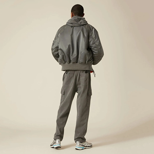 Blouson d'hiver sur mesure pour homme, best-seller, avec broderie sur le devant en toile, prix de gros - Product Image 2