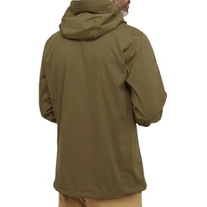 Veste d'hiver softshell pour homme à capuche de haute qualité avec logo personnalisé sur le devant, manches longues, vêtements décontractés, prix de gros - Product Image 3