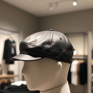 Gorra de cuero personalizada de 6 paneles, impermeable, ajustable, gorra con Cierre trasero, gorras de cuero de moda, gorra de béisbol de camionero personalizada, unisex - Product Image 4