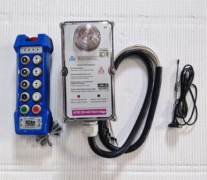 Control Remoto por Radio CMK F24-8S, Control Remoto Inalámbrico por Radio de 8 Velocidades, Botón de un Solo Toque + 1 de Apagado Tipo Hongo + 1 de Encendido, IP-66, Alcance de 100 Metros, Alimentación CA/CC - Product Image 1