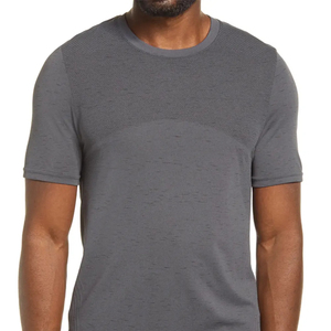 T-shirts pour hommes personnalisés en gros 100% coton uni blanc couleur unie col roulé-style décontracté - Product Image 6