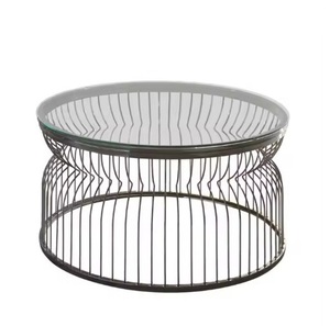 Tables basses en métal modernes inspirées du luxe avec des finitions au design exquis Choix élégant pour toute décoration d'espace Top tendance - Product Image 6