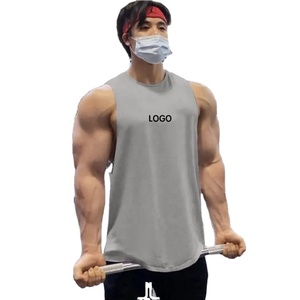Fabricante personalizado al por mayor de fitness hombre camisetas sin mangas slim fit deporte hombres camisa sin brazos camiseta sin mangas - Product Image 4