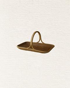 Ensemble de paniers de service en rotin écologiques avec poignées, plateau en osier naturel pour la décoration de la maison, de la cuisine et de la salle à manger, fabriqué au Vietnam - Product Image 4